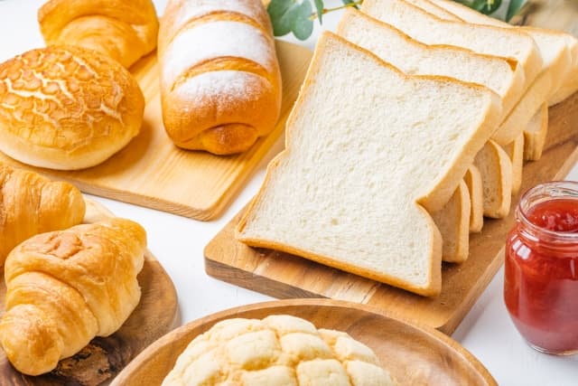 パンの種類別カロリー